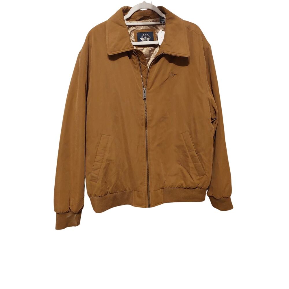 mens dockers micro twill golf bomber jacket size large
